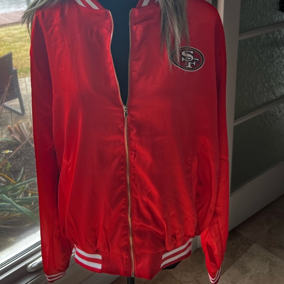 San Francisco 49ers Varsity jacket by Cuce shoes - Picture 2 of 5